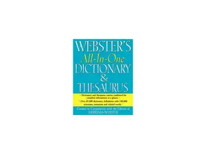 Merriam Webster FSP0471 All-In-One Dictionary / Thesaurus, Hardcover, 768 Pages