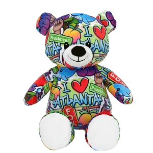 10" Atlanta Graffiti Eco Teddy Bear