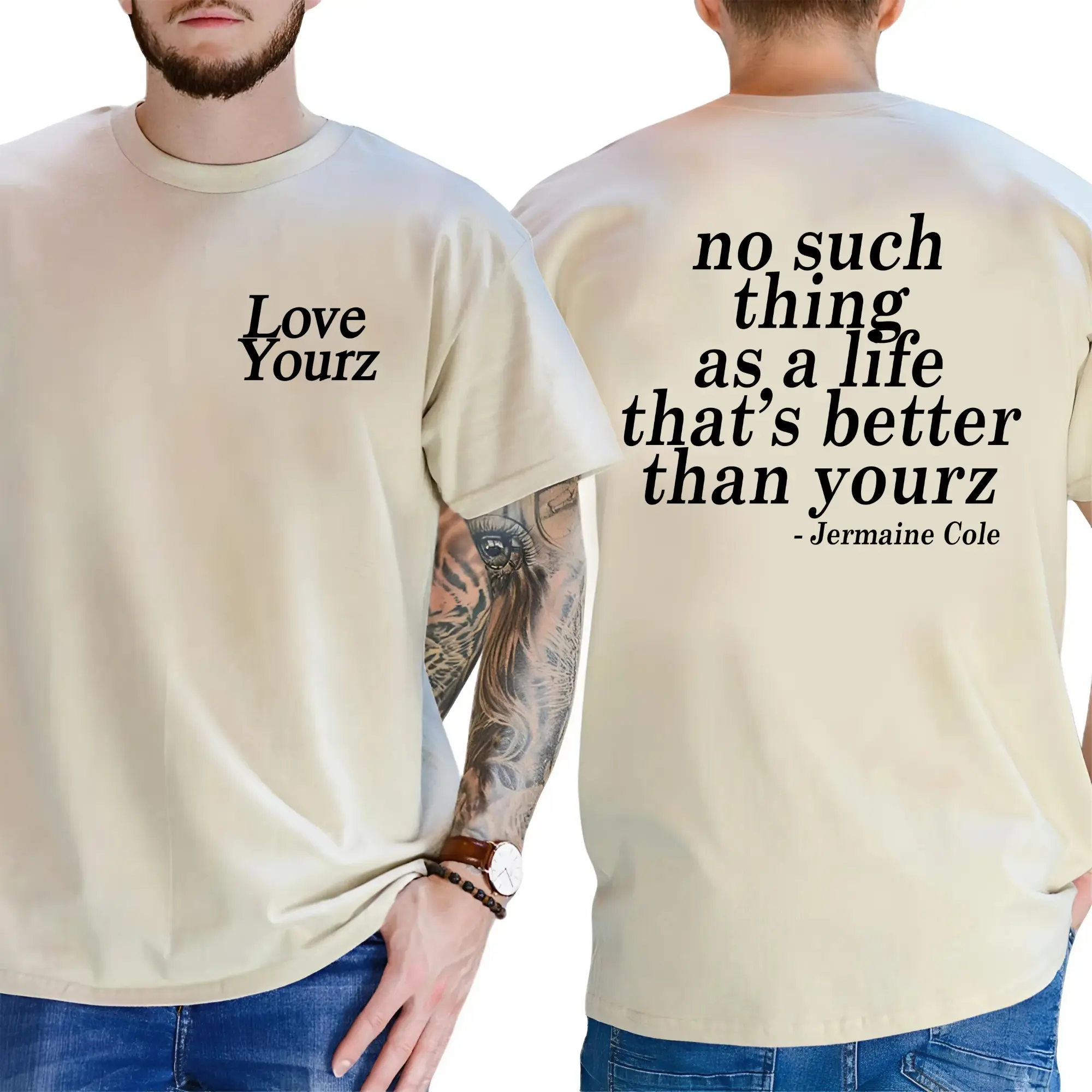 J Cole Dreamville “Love Yourz” T-Shirt – Graphic Tee for Music Fans, Unisex Cotton Streetwear, Rap Quote Shirt, Trendy Hip-Hop Fan Gift