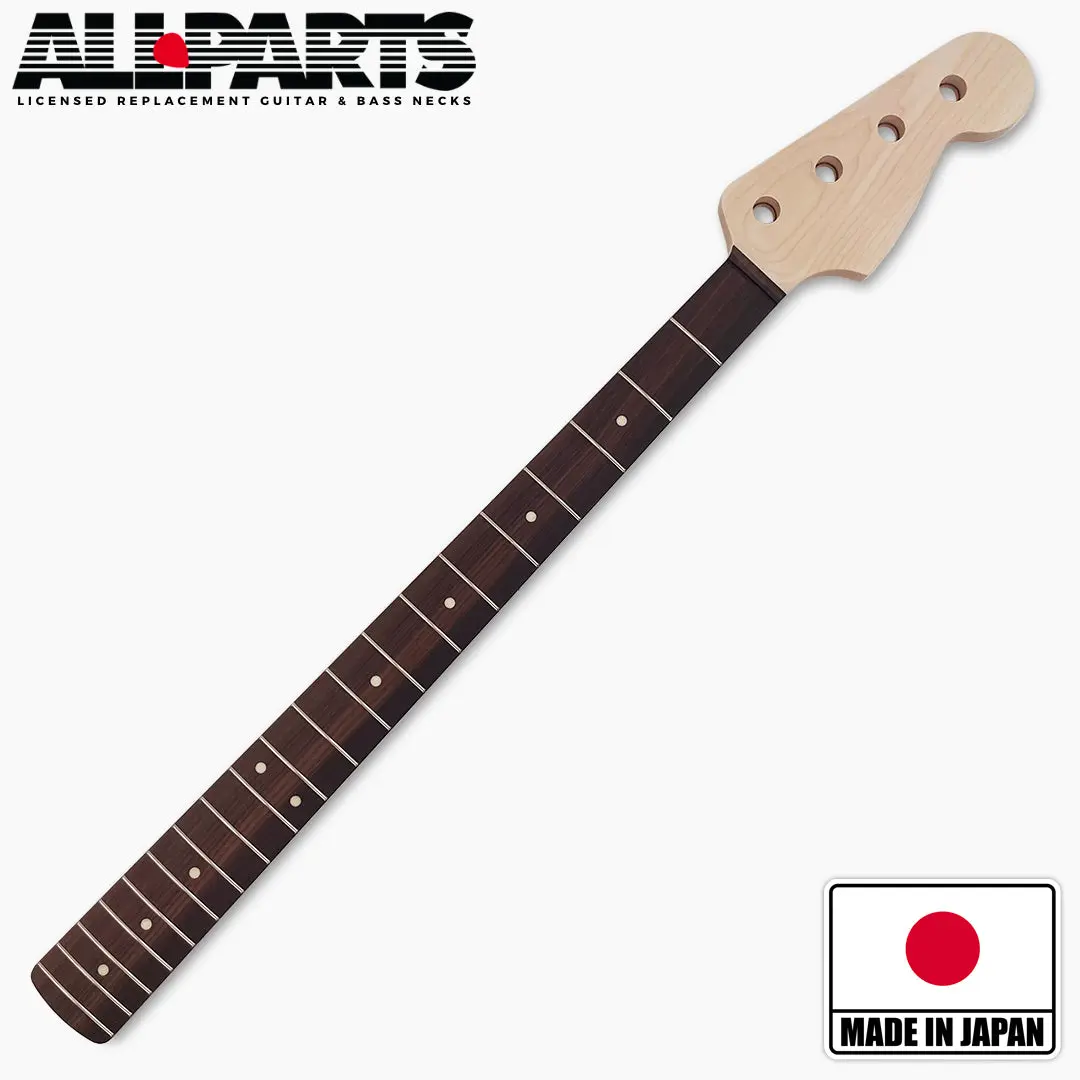 Allparts "Licensed by Fender®" PRO Replacement Guitar Neck - C Profile, Maple Wood, for Fender Guitars & Gear Accessories, 4-String Guitars & Gear Accessories, Precision Bass®, Bass Guitars, Four-String Guitars & Gear Accessories