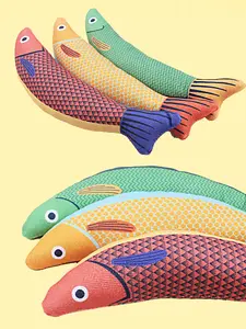 Interactive Catnip Cat Toy - Realistic Catnip Filled Saury Fish Toy for Kittens & Cats