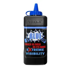 CE Tools 2008400 10 oz Semi-Permanent Extreme Visibility It Up Chalk Powder, Blue