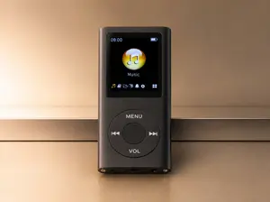 Aluminum Alloy MP3 Player, 1.8-Inch LCD Screen, Slim Stylish Portable Audio Device with Lossless Sound, Bluetooth, Headphone Compatibility, Memory Card Support, Button Operation