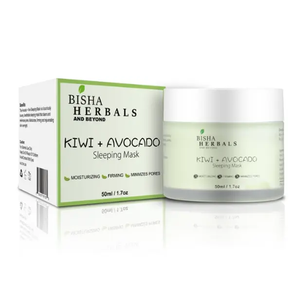 Bisha Herbals Kiwi & Avocado Extract Face Mask – Deep Nourishment, Skin Brightening & Hydrating Care