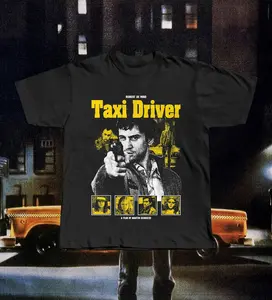 Taxi Driver Movie T-Shirt, Robert De Niro Graphic Tee, 70s Cinema