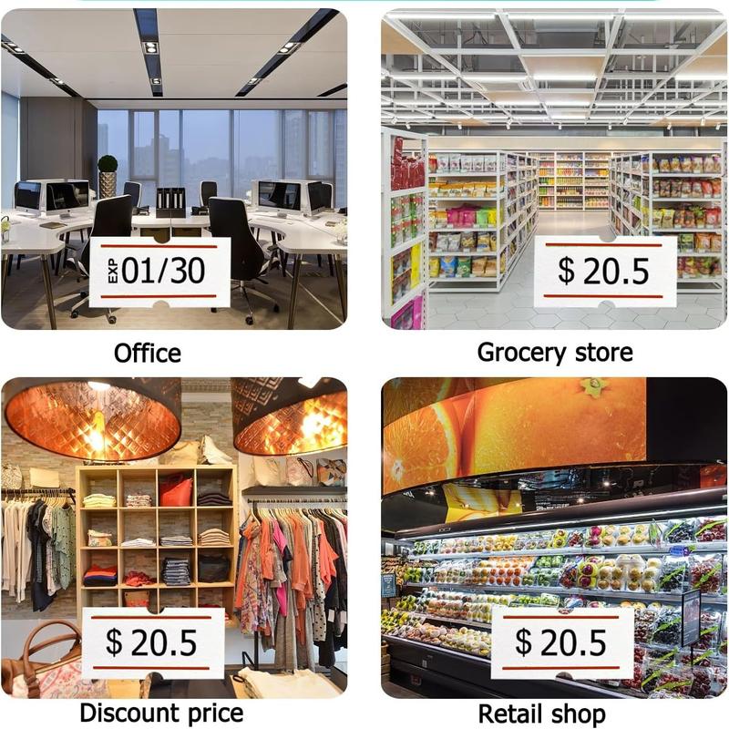 1 pcs MX-5500 8 Digits Price tag Blue/ Red Stick Device with 5000 Sticker Labels and 2 Ink Refill, Label Maker Portable Label Printer Pricing Stick Device Kit Numerical Tag Stick Device for Office, Retail Shop, Grocery Store, Garment