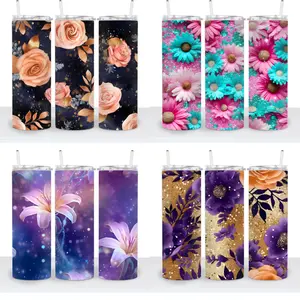 New Flowers Choice - 20oz Tumbler Reusable Plastic Straw & Lid