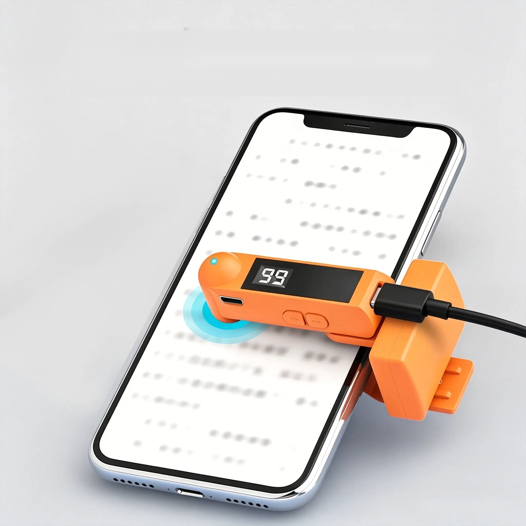 Rechargeable Automatic Screen Clicker Accessory for Smartphones - Clip-On Mobile Game Trigger, Screen Remote Controller, Silent Adjustable-Speed Basic Tool for Gamers, Enhances Live Streaming and Gaming