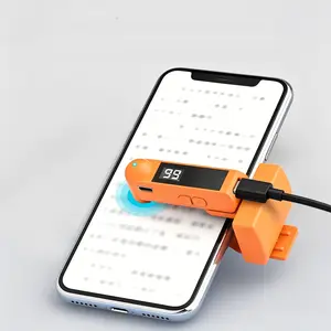Upgraded Clip-on Automatic Screen Clicker For Smartphones, Rechargeable Built-in Battery Design, Silent Adjustable-speed Auxiliary Tool For Live Streaming Interaction And Mobile Game Operation