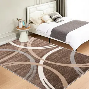 Crystal Velvet Geometric Home Decorative Rug, Waterproof, Soft Comfortable Mat, Ideal for Door Mats, Kitchen, Living Room, Bedroom, Hallway