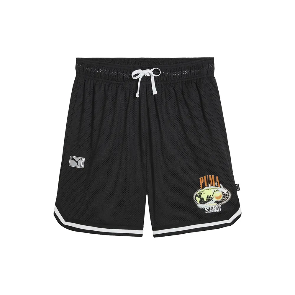 PUMA Mens Hoop Dreamz Graphic Shorts Casual Bottoms Casual - Black