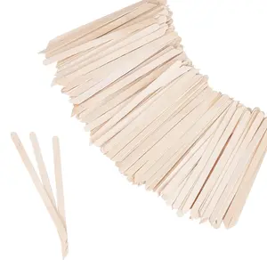 1200Pcs Slanted Handle Wooden Wax Sticks Small Wax Spatula Eyebrow Wax Applicator Sticks for Hair Removal Eyebrow Lip Nose Brow