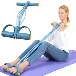 2026 New Multifunction Pedal Resistance Trainer with 10 Tubes Enhanced Version – Stronger Resistance for Effective Training, Portable Foot Pedal Exerciser for Full-Body Home Workout, Stretching & Fitness Training summerwins
