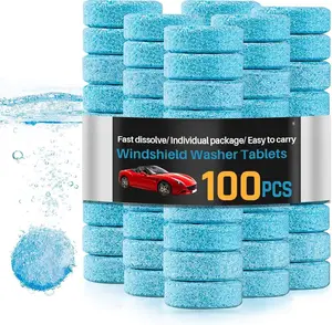 Windshield Washer Tablets - Washer Fluid Tablets Glass Cleaner Concentrate  Windshield Wiper Fluid  Windshield Cleaner Automotive Glass Cleaner