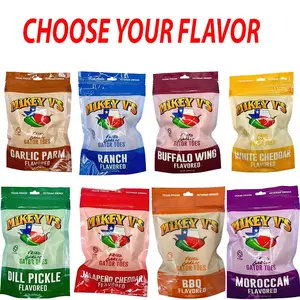 [NEW 2026] Mikey V's Fried Garlic (11 Flavors) "Gator Toes" 3.9oz Bag, Dill Pickle, Garlic Parmesean, Buffalo, Ranch, White Cheddar, BBQ, Jalapeno Cheddar, Spicy, Chile Lime, Moroccan Snack Crispy Chips