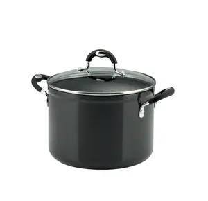 Tramontina 8 Qt Style Gray Non Stick Covered Stock Pot