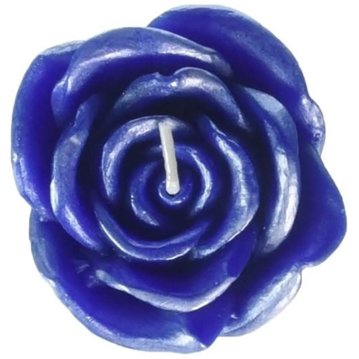 3 in. Blue Rose Floating Candles -12pc-Box