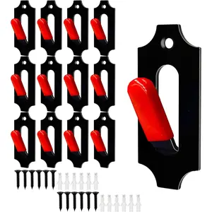 12 Pack European Mount Skull Hanger, Deer Skull Mount Hanger with Silicone Protector for Indoor Outdoor Home Deco