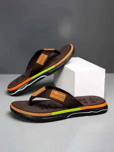 Men's Casual Letter Label Design Slides, Casual Flip Flops, Lightweight Breathable Comfortable Non-slip Slippers, Fashionable Slides for Indoor & Outdoor Wear, Boy, Footwear