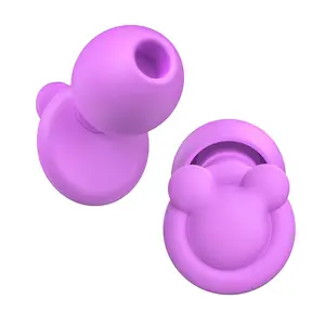 Ear Plugs for Sleeping Noise Reduction, 33dB Noise Cancelling, Hearing Protection Ear Plugs for Sleep, snoring, Study, Super Soft with 8 Ear Tips in XS/S/M/L (PURPULE, One Size)