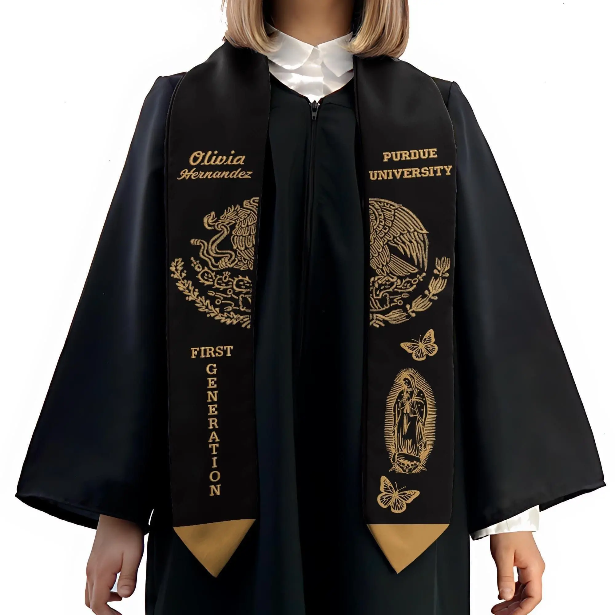 Customized Graduation Stole, Teacher Sash, Graduation stole 2026, Custom Flag & Name Stole