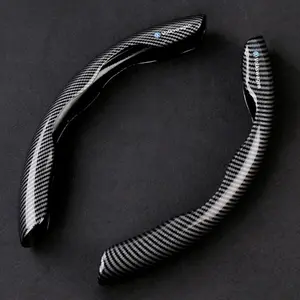 Carbon Fiber Car Logo Steering Wheel Covers, Decorative for Volkswagen Polo, Vw Gti, Golf, Jetta, Beetle, Polo CC, Touran Accessories