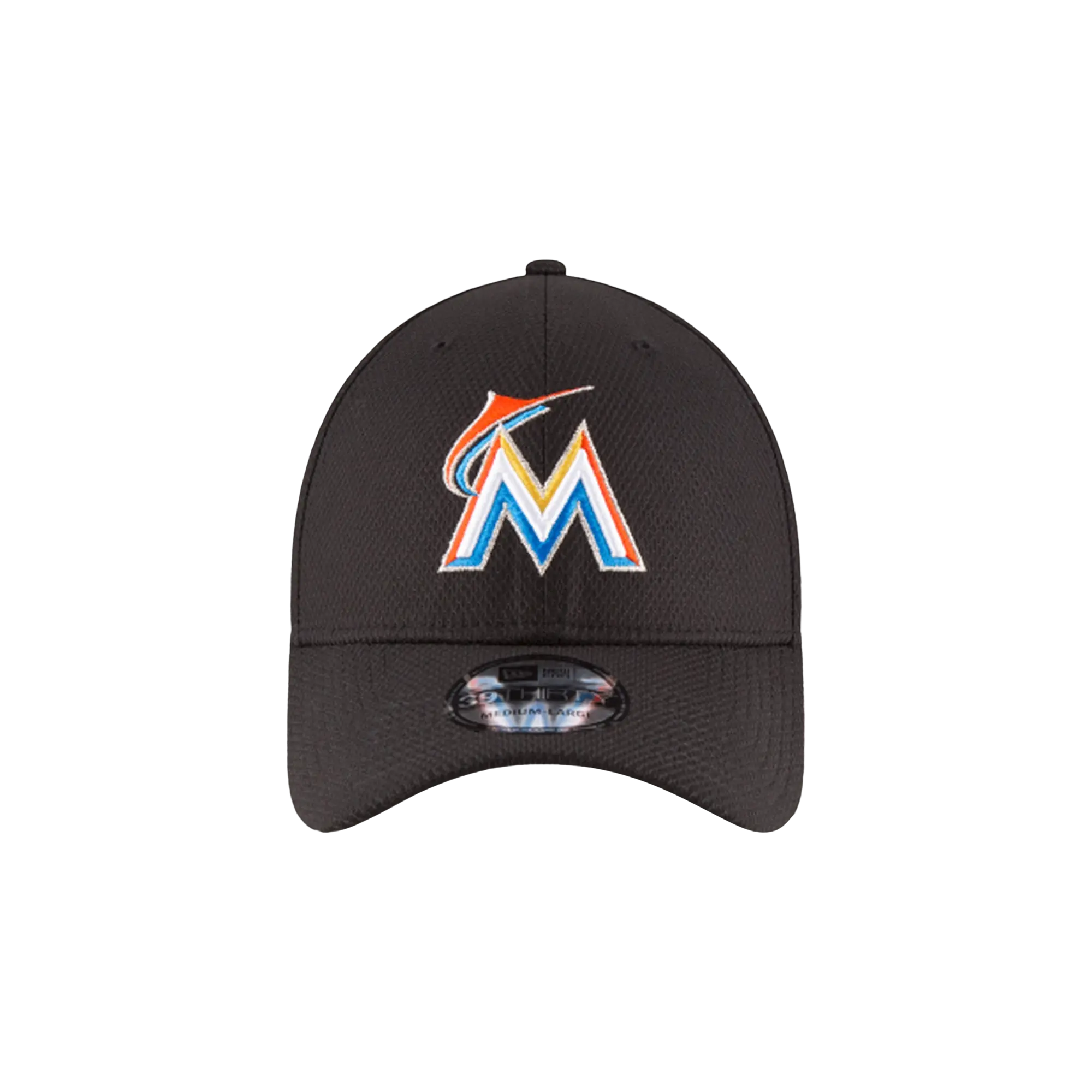 39THIRTY Miami Marlins Diamond Era Flex Fit Hat "Black" NE607