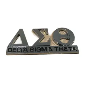 Silver Delta Sigma Theta car decal