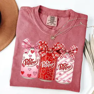 Comfort Colors Dr Pepper Valentines T-Shirt, Cute Holiday Crewneck, tee valentine idea, Soda lover shirt ,XOXO Graphic Tee