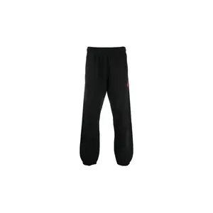 Hands Off-print Track Pants "BLACK RED" OMCH029F21FLE0021025