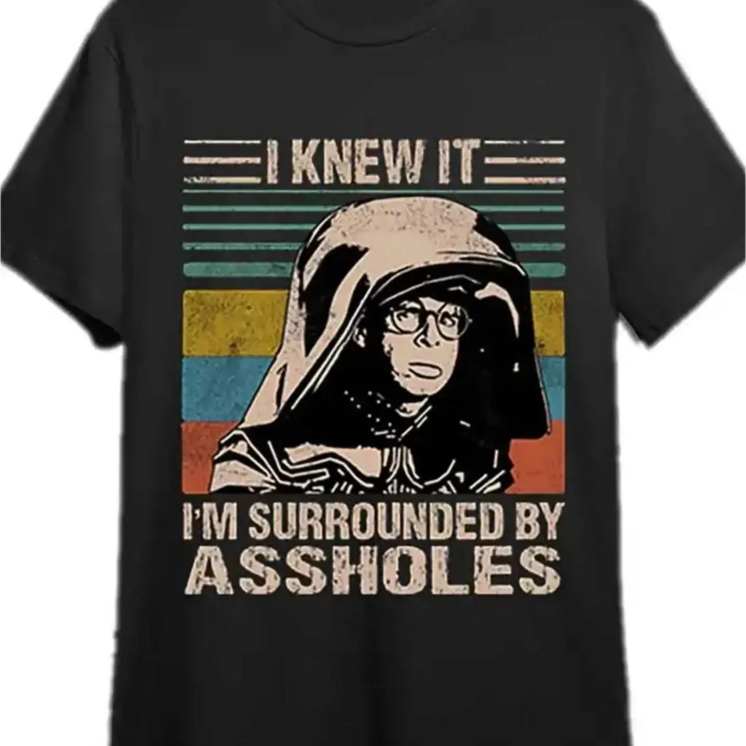 Men's Oversized Breathable Cotton Casual T-Shirt - Funny Spaceballs Astronaut Graphic Print, Short Sleeve, Round Neck, Soft, Minimalist, Classic Menswear Fabric, Machine Washable