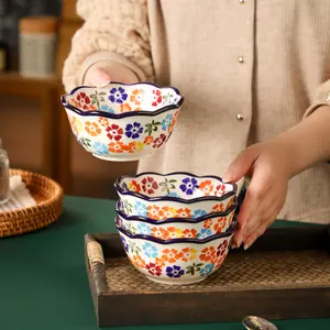 Ceramic Bowls Set, Ideal for Cereal & Soups, Holds 13.4 Oz, Microwave/dishwasher Safe, Multiple Sizes Available, Ceramic Salad Bowls