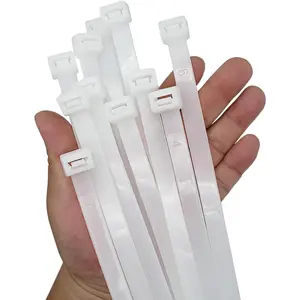 Extra Wide Zip Ties 24 inch,  Large Zip Ties Heavy Duty with 250 lbs, Long Big Industrial Wire Tie, Thick White  Tie for Outdoor,12 PCS