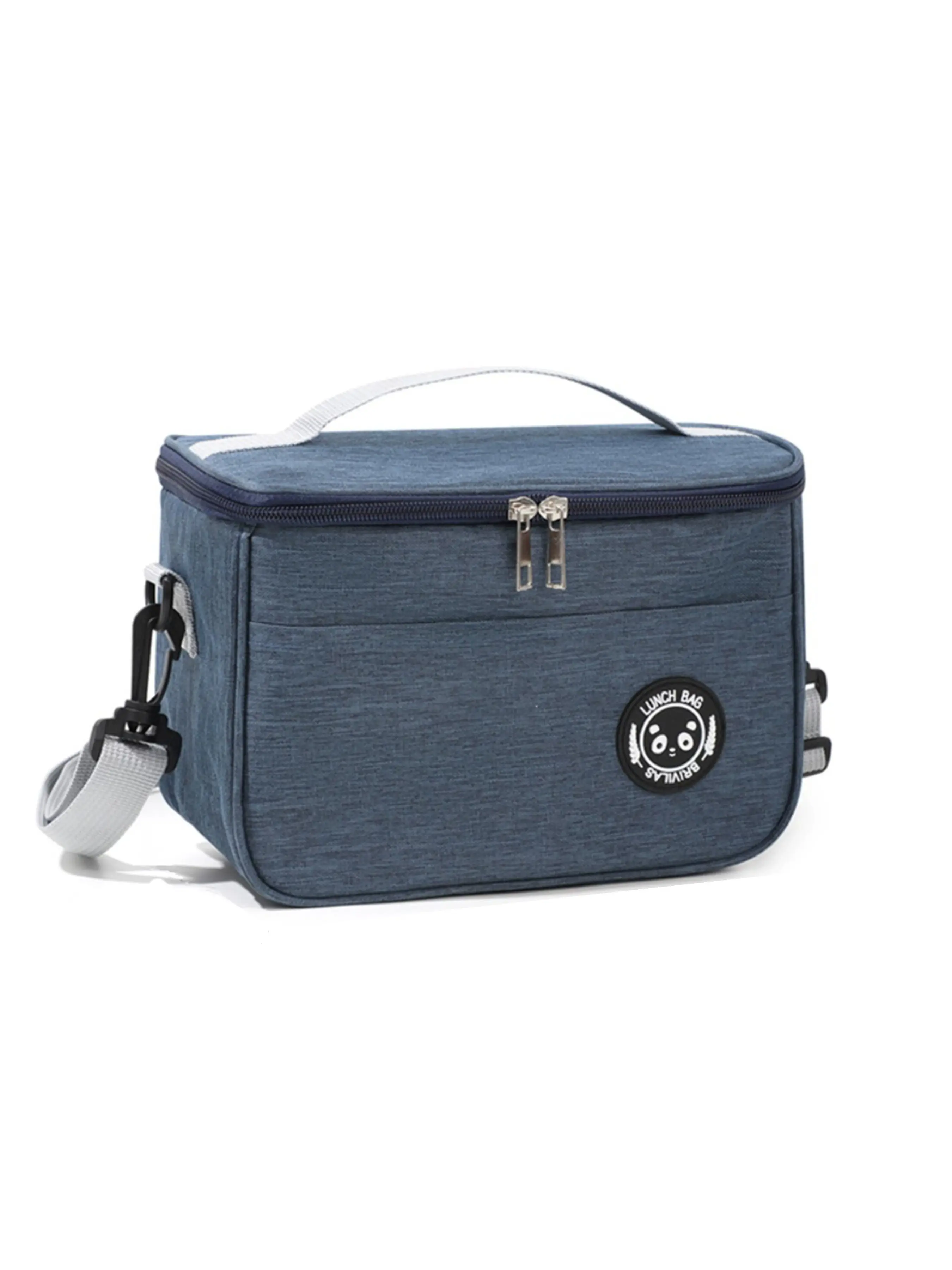 Portable Foldable Insulated Lunch Bag, Crossbody Bento Box Carrier, Ice Pack Storage Pouch, Convenient Meal Container Organizer, Zipper Lunch Bag, Lunch Insulation Bag