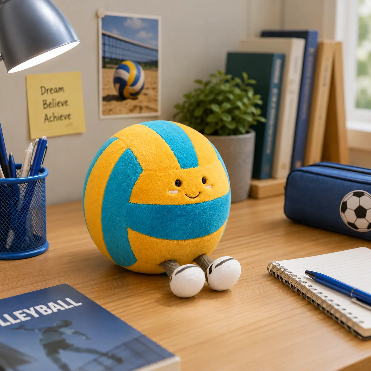 Jellycat Volleyball Plush Toy – Amuseables Sports Volleyball - Super Soft Cute Plush Gift for Kids & Collectors