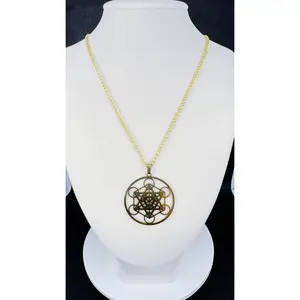 Metatron's Cube Necklace - Gold