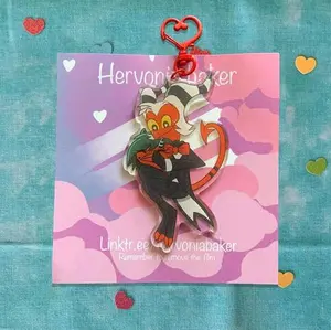 Helluva Boss Millie and Moxxie keychain