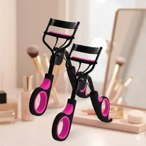 Professional Eyelash Curler Set: Reusable Silicone Pads, Ergonomic Non-Slip Grip, Painless Curl for All Eye Shapes. Compact Travel Size, Spring-Assist Comfort, Durable Stainless Steel. Waterproof & Long-Lasting Lift for Effortless Eye Makeup, Curl Lashes