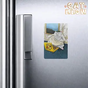 Fancy Cat Royal Meme Magnet Luxury Funny Style, Fridge Magnet Premium Material, Cute Cat Decor, Gift for Humor Lovers