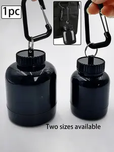 Portable Protein Powder Bottle, 100ML/200ML, Keychain Attached, Ideal for Hiking, Fitness, Travel, Small Items Storage