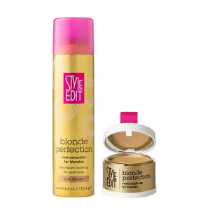 Style Edit Blonde Duo: Root Touch Up Spray and Powder texture powder temporary haircolor hairstyling powder Hair Dye Haircare