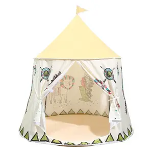 Indoor Play Tent for Kids, Indian Style Toy House, Small Camping Tent for Home Use, Outdoor Adventure Playhouse for Children