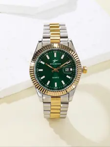 Men's Business Fashion Round Dial Quartz Watch, Stainless Steel Wristwatch, Fashion Watch for Party, Daily Clothing Decor, Trendy All-match & Exquisite Watch for Birthday Gift with Box