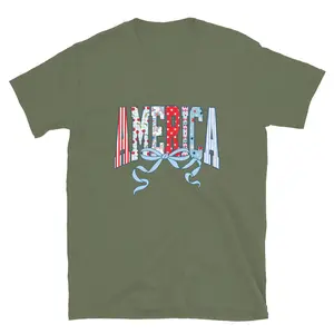America Coquette Unisex Short Sleeve T-Shirt Printed In The USA