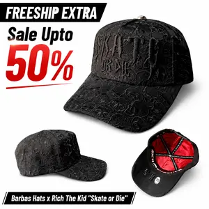 Rich The Kid x Barbas “Skate or Die” Trucker Cap – Streetwear Hat, TikTok Trending