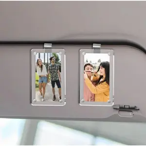 Personalized  Photo Car Visor Clip - Custom Sun Visor Decoration for Couples- the Perfect Gift for Loved Ones on All Special Occasions