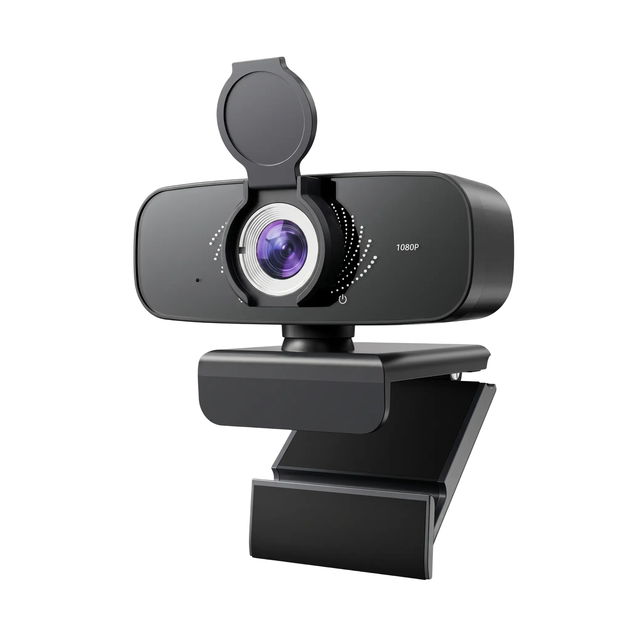 AEICIK Full HD 1080P Webcam with Microphone - Auto Light Correction, Plug-and-Play USB Camera for Multi-Platform Use (Zoom, Remote Work, Online Streaming)