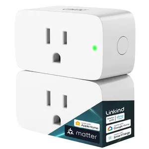 Smart Plug, Work with Siri, Alexa, Google, SmartThings, Smart Outlet 15A/1800W Max, Smart Home Automation, APP Remote Control,Timer&Schedule, 2.4G Wi-Fi Only, 2 Pack