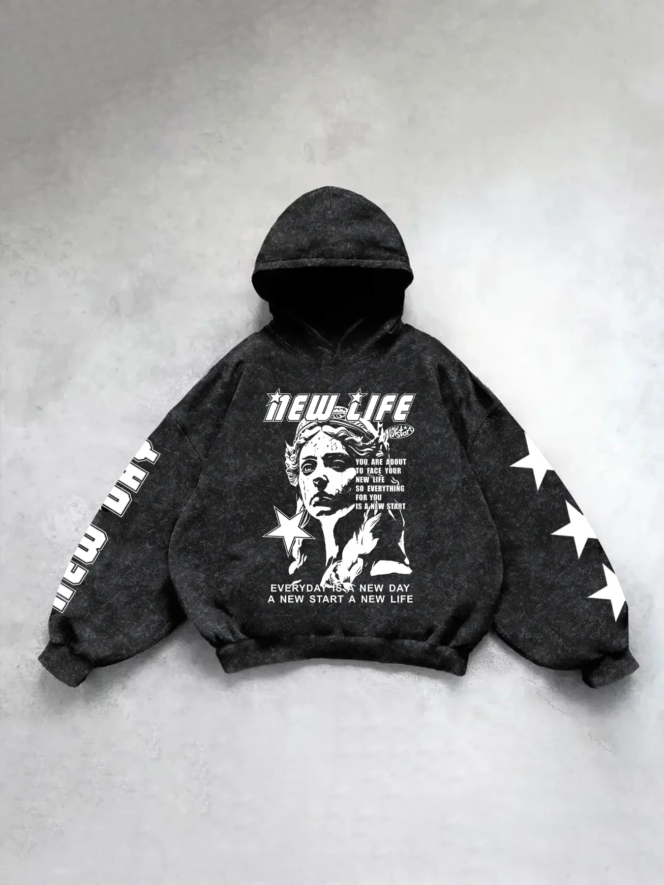 Men's Fall Hooded Sweatshirt with Letter Print, Casual Fitted Design, Windproof Hoodie for Daily Wear & Street Style