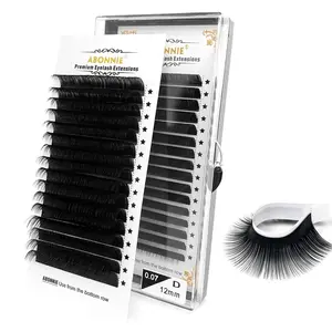 Classic Eyelashes Extension Fluffy Individual Lashes Extensions Supplies Dark Black Cilia All Size False Eyelash